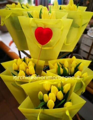 borsettine con tulipani
