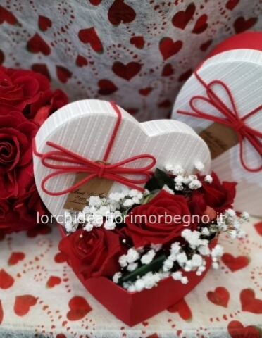 2 pezzi fioriera a forma di cuore scatole regalo floreali con coperchi  trasparenti per finestre composizioni
