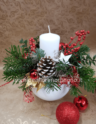 centrotavola con candela